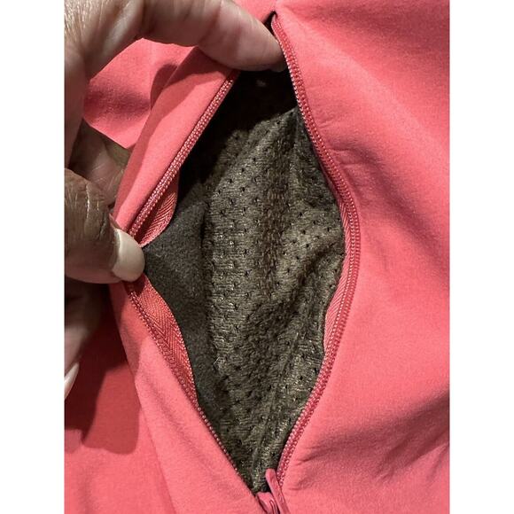 The North Face Women Sz L Apex Bionic Jacket Pink Fleece Lining Soft Shell - Picture 7 of 16